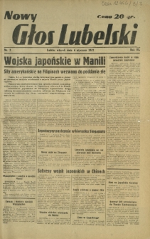 Nowy Głos Lubelski. R. 3, nr 3 (6 stycznia 1942)