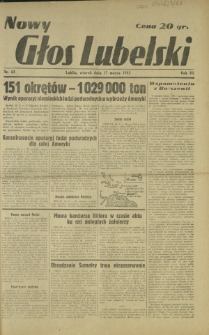 Nowy Głos Lubelski. R. 3, nr 63 (17 marca 1942)