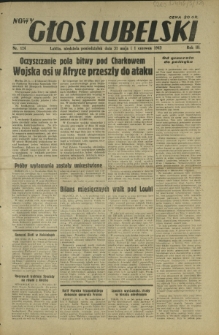 Nowy Głos Lubelski. R. 3, nr 124 (31 maja/1 czerwca 1942)