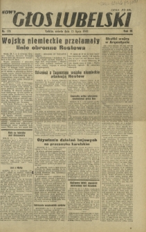Nowy Głos Lubelski. R. 3, nr 171 (25 lipca 1942)