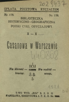 Casanowa w Warszawie