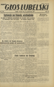Nowy Głos Lubelski. R. 3, nr 239 (13 października 1942)