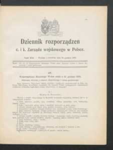 Dziennik Rozporządzeń c. i k. Zarządu Wojskowego w Polsce 1915-12-18 Cz. 13