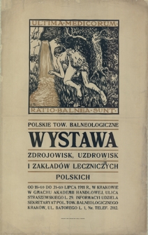 Polskie Tow. Balneologiczne. Wystawa zdrojowisk [...] w Krakowie w gmachu Akademii Handlowej