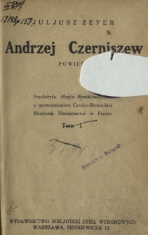 Andrzej Czerniszew : powieść. T. 1