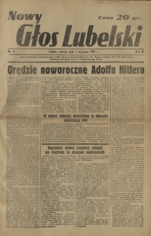 Nowy Głos Lubelski. R. 2, nr 3 (4 stycznia 1941)
