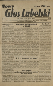 Nowy Głos Lubelski. R. 2, nr 8 (11 stycznia 1941)