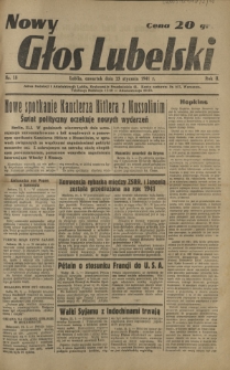 Nowy Głos Lubelski. R. 2, nr 18 (23 stycznia 1941)