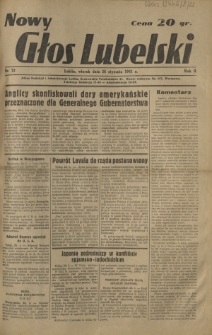 Nowy Głos Lubelski. R. 2, nr 22 (28 stycznia 1941)