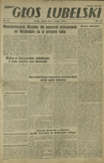 Nowy Głos Lubelski. R. 4, nr 29 (5 lutego 1943)