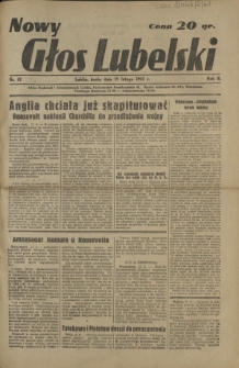 Nowy Głos Lubelski. R. 2, nr 41 (19 lutego 1941)