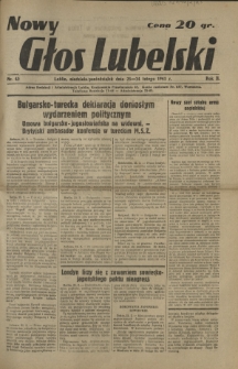 Nowy Głos Lubelski. R. 2, nr 45 (23-24 lutego 1941)