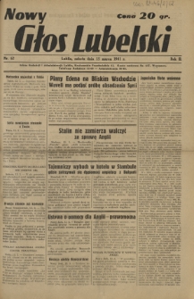 Nowy Głos Lubelski. R. 2, nr 62 (15 marca 1941)