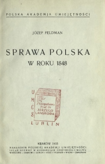 Sprawa polska w roku 1848