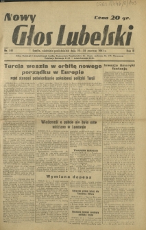 Nowy Głos Lubelski. R. 2, nr 143 (22-23 czerwca 1941)