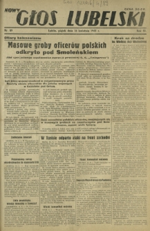 Nowy Głos Lubelski. R. 4, nr 89 (16 kwietnia 1943)