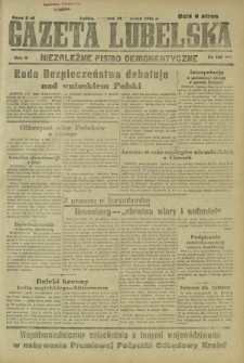 Gazeta Lubelska : niezależne pismo demokratyczne. R. 2, nr 108=417 (18 kwiecień 1946)
