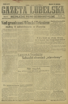 Gazeta Lubelska : niezależne pismo demokratyczne. R. 2, nr 121=430 (3 maj 1946)