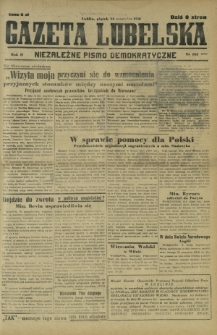 Gazeta Lubelska : niezależne pismo demokratyczne. R. 2, nr 162=471 (14 czerwiec 1946)