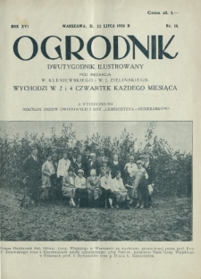 Ogrodnik : dwutygodnik ilustrowany. R. 16 (1926)