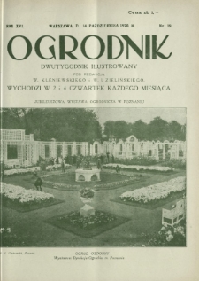 Ogrodnik : dwutygodnik ilustrowany. R. 16, nr 19 (14 października 1926)