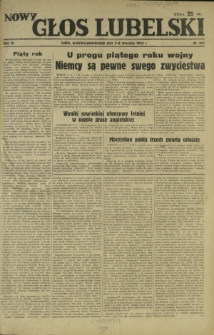 Nowy Głos Lubelski. R. 4, nr 207 (5-6 września 1943)