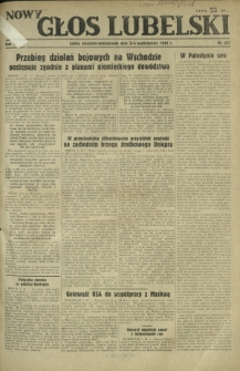 Nowy Głos Lubelski. R. 4, nr 231 (3-4 października 1943)