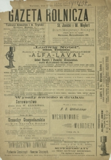Gazeta Rolnicza. R. 44, nr 17 (17 kwietnia 1904)