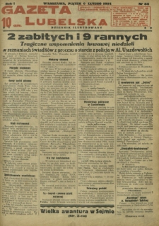 Gazeta Lubelska : dziennik ilustrowany. R. 1, nr 34 (6 lutego 1931)