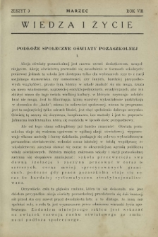 Wiedza i Życie R. 8, z. 3 (marzec 1933)