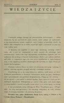 Wiedza i Życie R. 9, z. 1 (styczeń 1934)