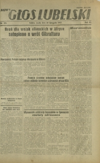 Nowy Głos Lubelski. R. 3, nr 276 (25 listopada 1942)