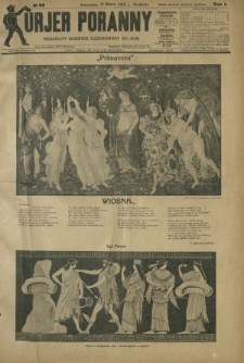 Kurjer Poranny : niedzielny dodatek ilustrowany do R. 50, No 80 (21 marca 1926)