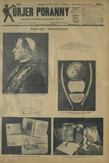 Kurjer Poranny : niedzielny dodatek ilustrowany do R. 50, No 87 (28 marca 1926)