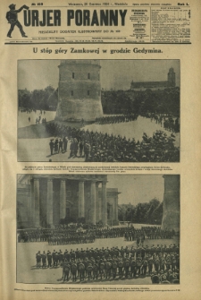 Kurjer Poranny : niedzielny dodatek ilustrowany do R. 50, No 169 (20 czerwca 1926)