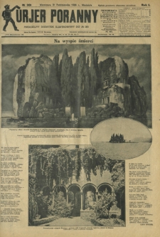 Kurjer Poranny : niedzielny dodatek ilustrowany do R. 50, No .301 (31 października 1926)