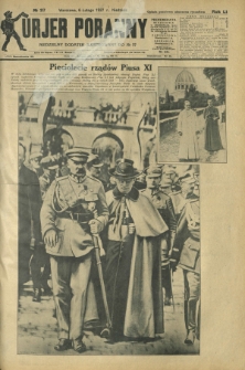 Kurjer Poranny : niedzielny dodatek ilustrowany do R. 51, No 37 (6 lutego 1927)