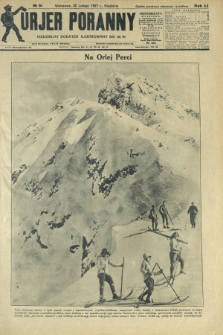 Kurjer Poranny : niedzielny dodatek ilustrowany do R. 51, No 51 (20 lutego 1927)