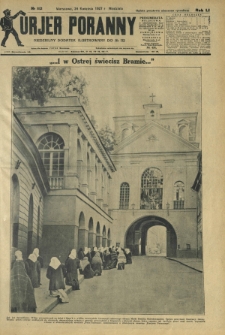 Kurjer Poranny : niedzielny dodatek ilustrowany do R. 51, No 112 (24 kwietnia 1927)