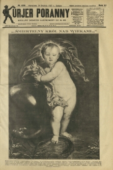 Kurjer Poranny : niedzielny dodatek ilustrowany do R. 51, No 456 [i. e. 356] ((24 grudnia1927)