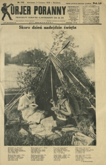 Kurjer Poranny : niedzielny dodatek ilustrowany do R.52, No 153 (3 czerwca 1928)