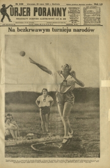 Kurjer Poranny : niedzielny dodatek ilustrowany do R.52, No 209 (29 lipca 1928)