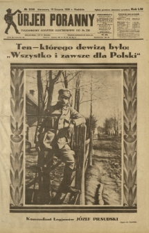 Kurjer Poranny : tygodniowy dodatek ilustrowany do R. 54, No 220 (10 sierpnia 1930)
