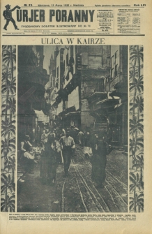 Kurjer Poranny : tygodniowy dodatek ilustrowany do R. 56, No 73 (13 marca 1932)