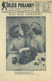 Kurjer Poranny : tygodniowy dodatek ilustrowany do R. 56, No 288 (16 października 1932)