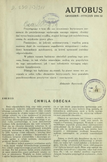 Autobus. R.1, nr 1- 2 (grudz. 1931/stycz.1932)