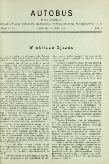 Autobus. R. 2, nr 7-8 (czerwiec-lipiec 1932)