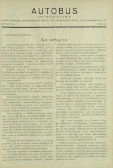 Autobus. R. 3, nr 4 (1933)