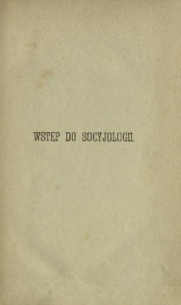 Wstęp do socyjologii