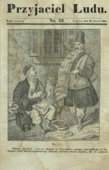 Przyjaciel Ludu : czyli tygodnik potrzebnych i pożytecznych wiadomości. R. 3, No 52 (30 czerwca 1837)